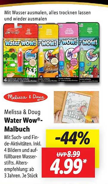 Melissa & Doug Water Wow®-Malbuch