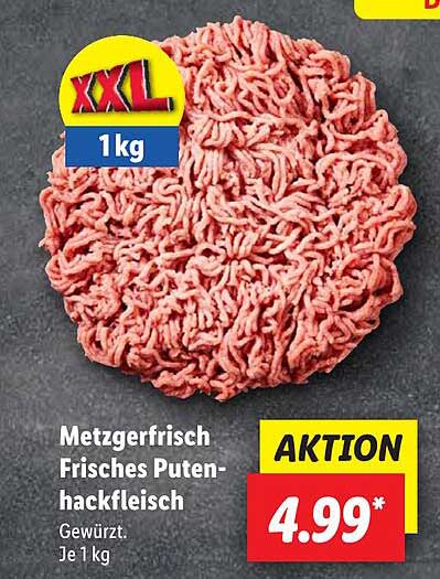 Metzgerfrisch Frisches Putenhackfleisch