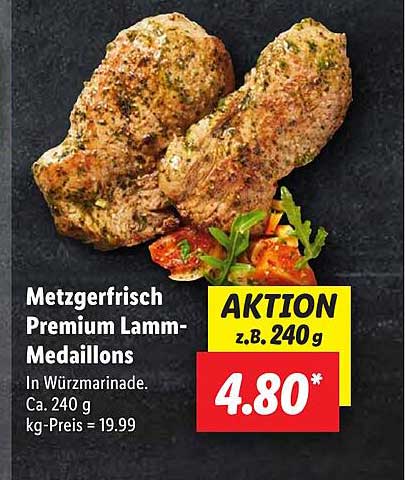 Metzgerfrisch Premium Lamm-Medaillons