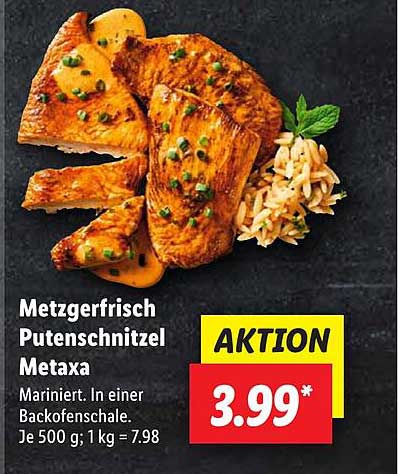 Metzgerfrisch Putenschnitzel Metaxa