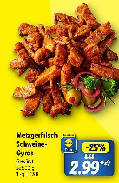 Metzgerfrisch Schweine-Gyros