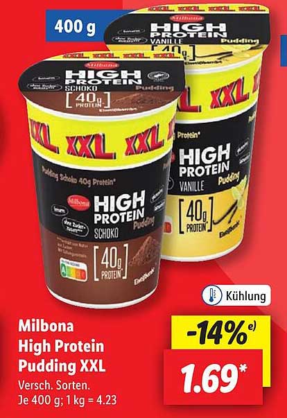 Milbona High Protein Pudding XXL