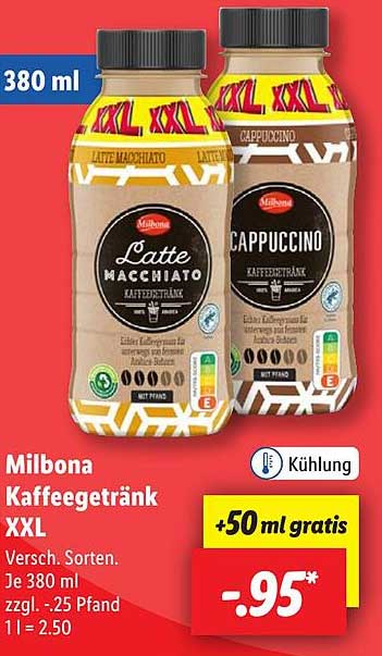 Milbona Kaffeegetränk XXL