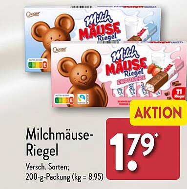 Milchmäuse-Riegel