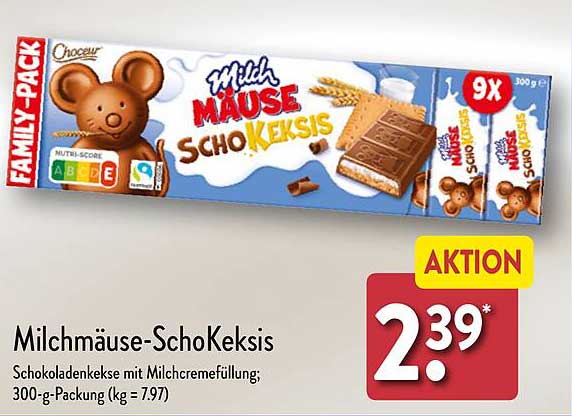 Milchmäuse-SchoKeksis