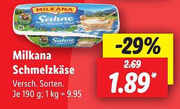 Milkana Schmelzkäse