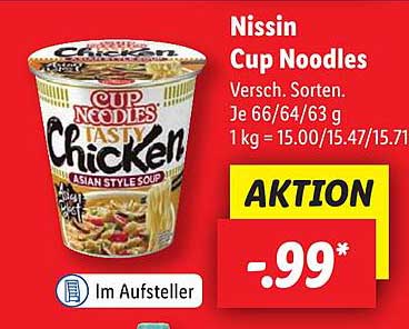 Nissin Cup Noodles Tasty Chicken