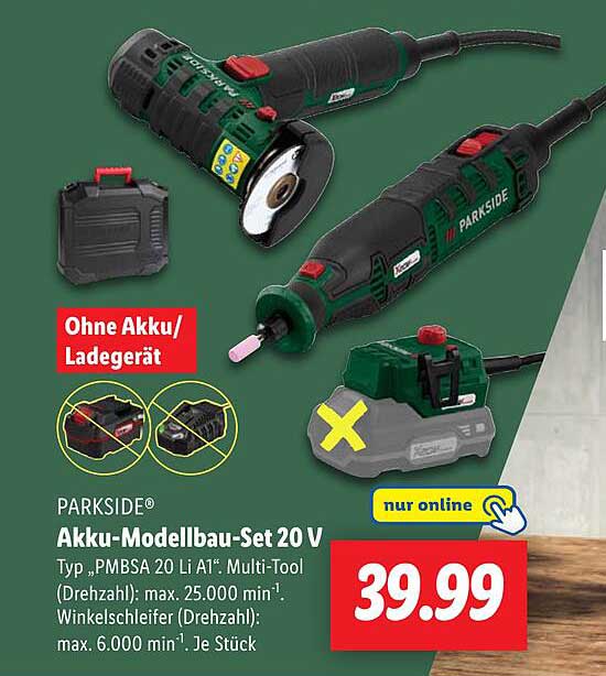 PARKSIDE® Akku-Modellbau-Set 20 V