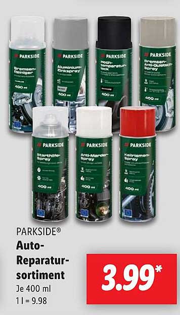 PARKSIDE® Auto-Reparatursortiment