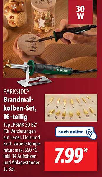 PARKSIDE® Brandmal-Kolben-Set, 16-teilig