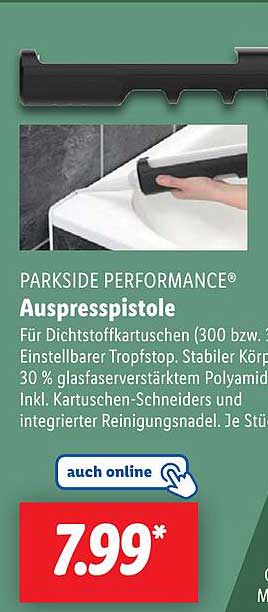 PARKSIDE PERFORMANCE® Auspresspistole