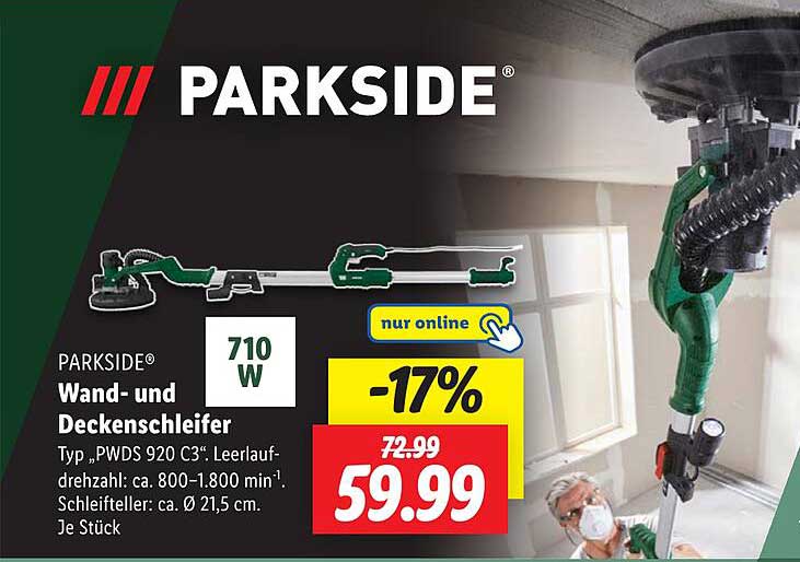 PARKSIDE Wand- und Deckenschleifer