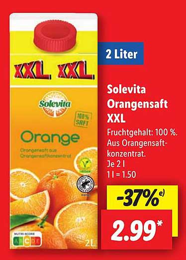 Solevita Orangensaft XXL