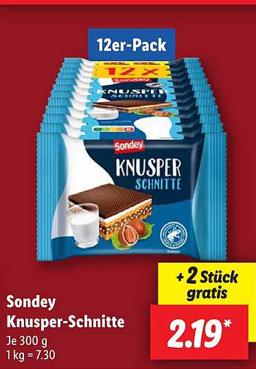 Sondey Knusper-Schnitte