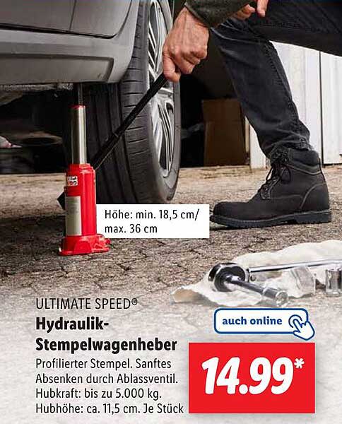 ULTIMATE SPEED® Hydraulik-Stempelwagenheber