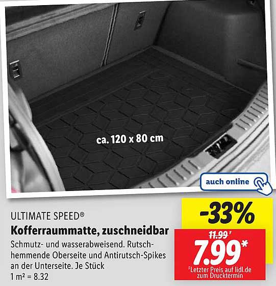 ULTIMATE SPEED® Kofferraum matte, zuschneidbar