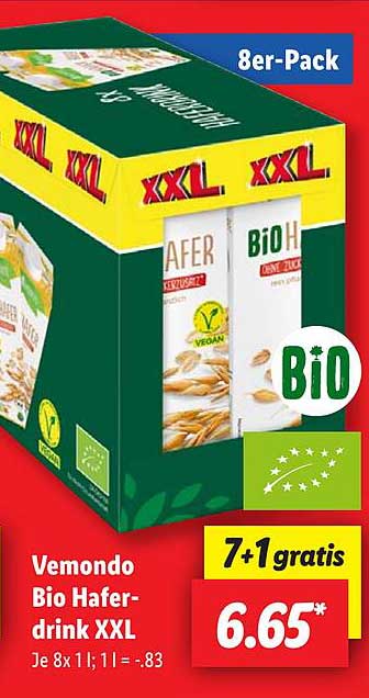 Vemondo Bio Haferdrink XXL