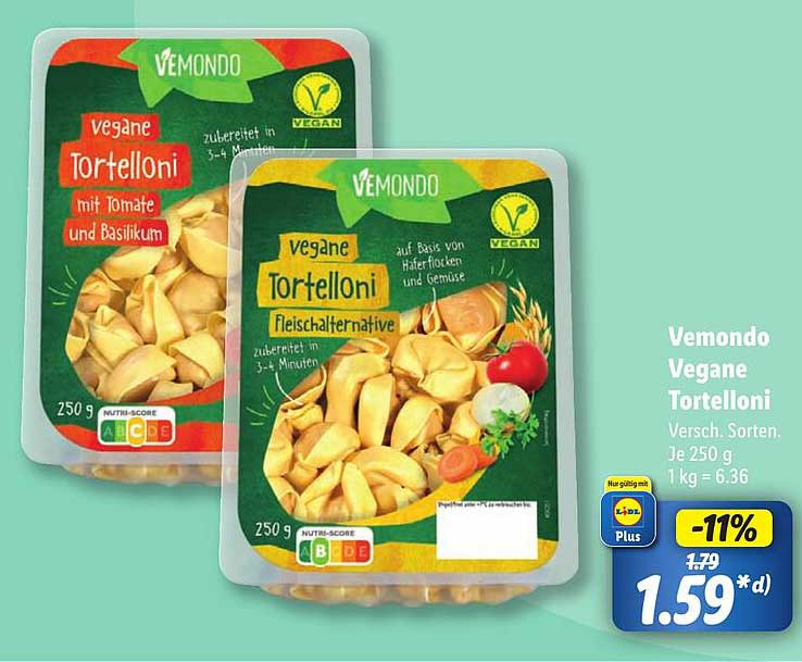 Vemondo Vegane Tortelloni