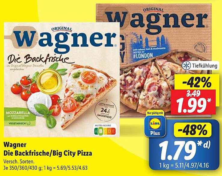 Wagner Die Backfrische/Big City Pizza