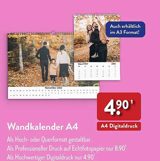 Wandkalender A4