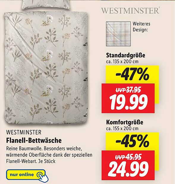 WESTMINSTER Flanell-Bettwäsche