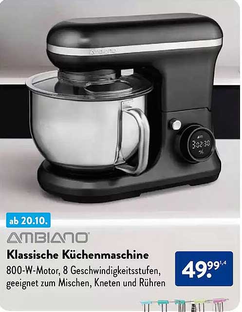 AMBIAÑO Klassische Küchenmaschine