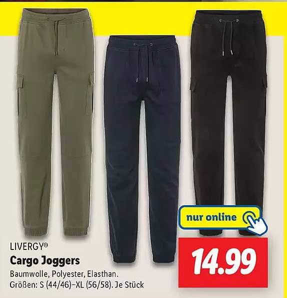 LIVERGY Cargo Joggers