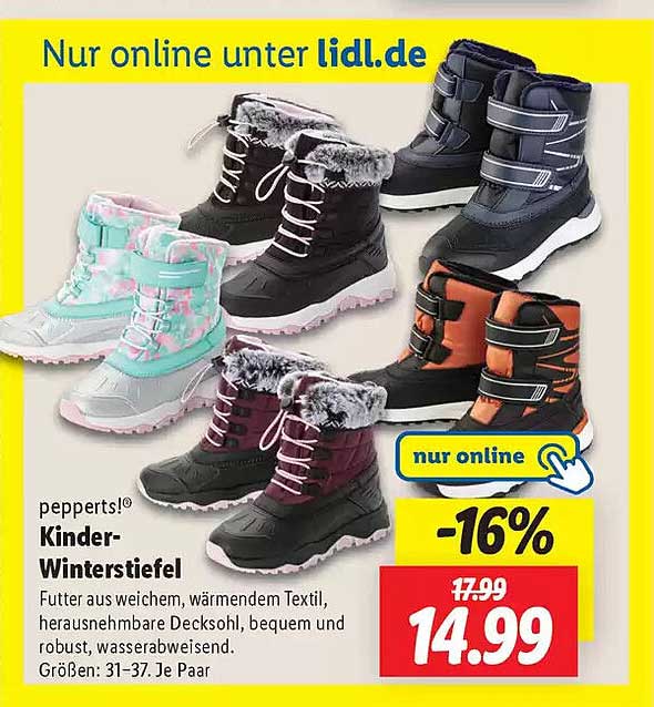 pepperts!® Kinder-Winterstiefel