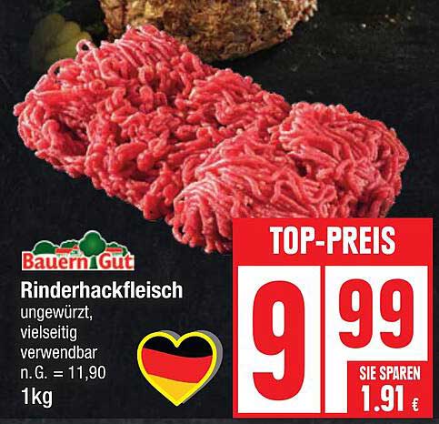 Bauern Gut Rinderhackfleisch