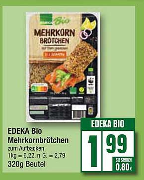 EDEKA Bio Mehrkornbrötchen