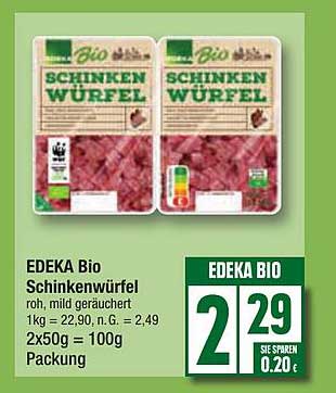 EDEKA Bio Schinkenwürfel