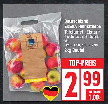 EDEKA Heimatliebe Tafelapfel „Elstar“