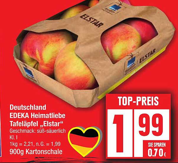 EDEKA Heimatliebe Tafeläpfel „Elstar“