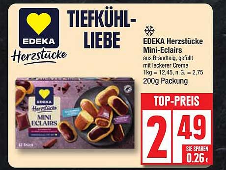 EDEKA Herzstücke Mini-Eclairs