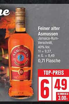 Feiner alter Asmussen Jamaica-Rum-Verschnitt