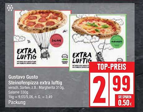 Gustavo Gusto Steinofenpizza extra luftig