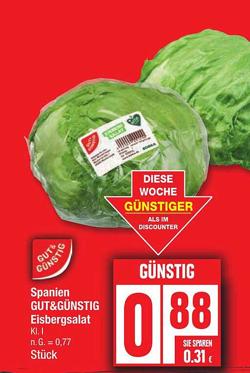 GUT&GÜNSTIG Eisbergsalat