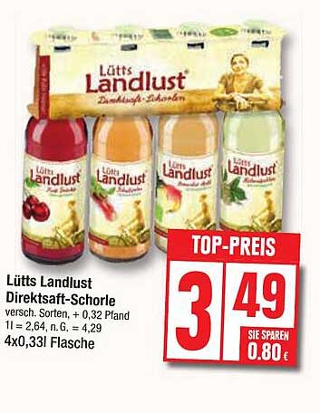 Lütts Landlust Direktsaft-Schorle