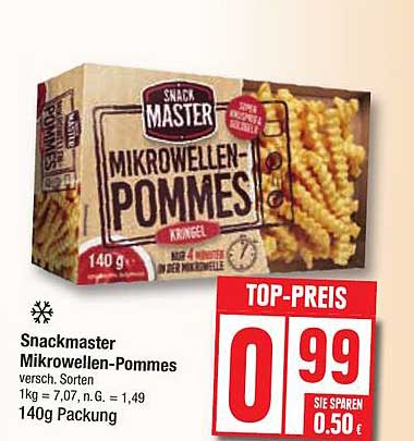 Snackmaster Mikrowellen-Pommes