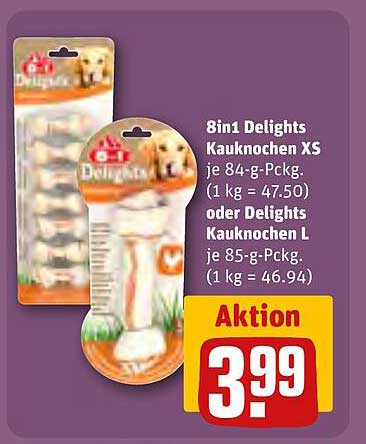 8in1 Delights Kauknochen XS