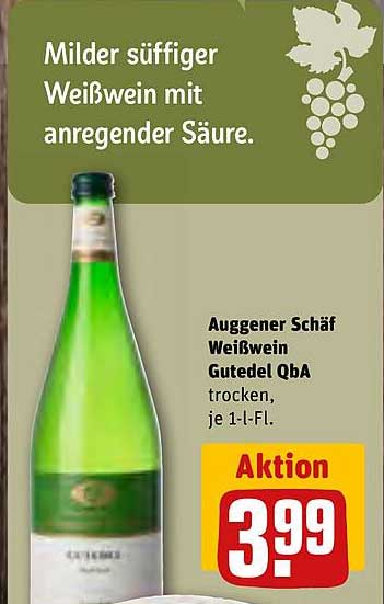 Auggener Schäf Weißwein Gutedel QbA