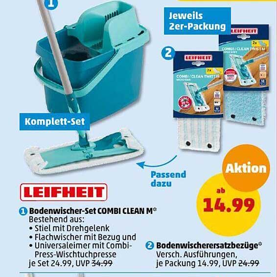 Bodenwischer-Set COMBI CLEAN M*