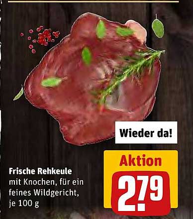 Frische Rehkeule