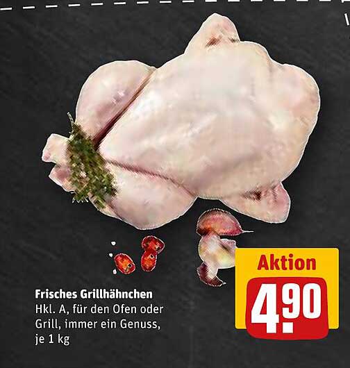 Frisches Grillhähnchen