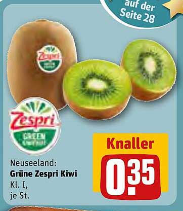 Grüne Zespri Kiwi