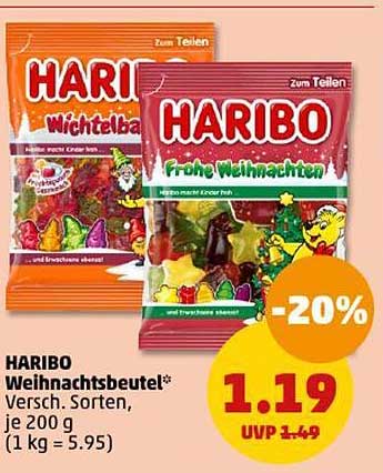 HARIBO Weihnachtsbeutel*