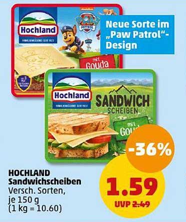 HOCHLAND Sandwichscheiben