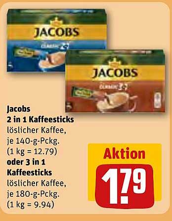 Jacobs 2 in 1 Kaffeesticks