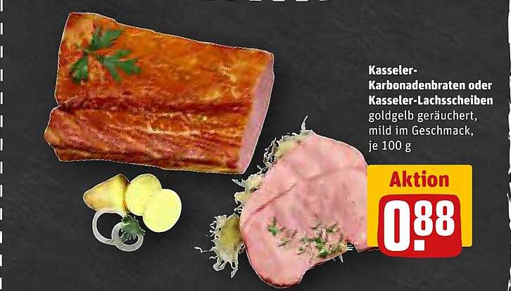 Kasseler-Karbonadenbraten oder Kasseler-Lachscheiben