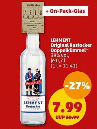 LEHMENT Original Rostocker Doppelkümmel